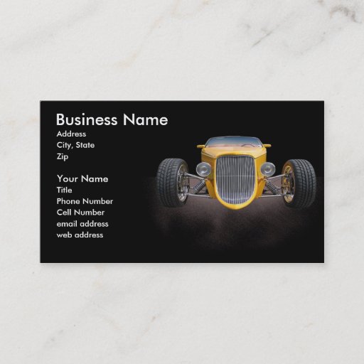 Customizable 1 Bad Roadster Business Cards