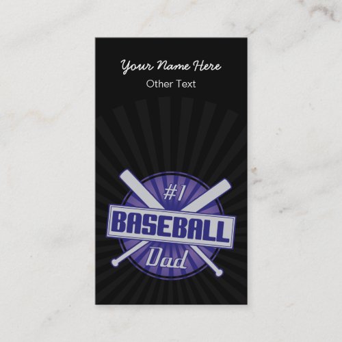 1 Baseball Dad Customized Baseball Cards