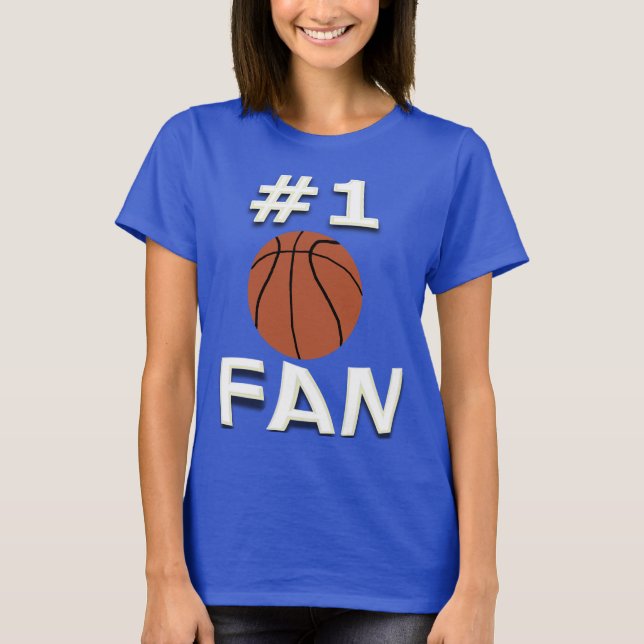 #1 Basketball Fan T-Shirt (Front)