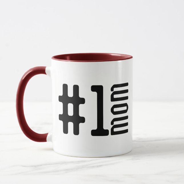 #1 Best Mom Mug – Personalized Coffee Gift (Left)