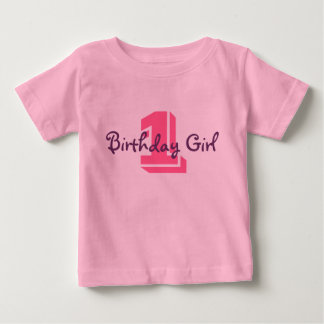 1, Birthday Girl Baby T-Shirt