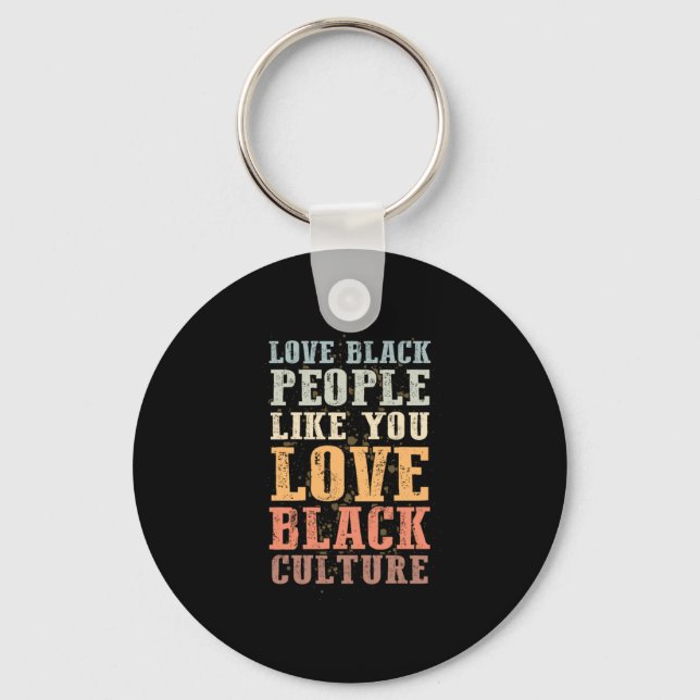 1 Black History Month Support Gift Manuel.Png Keychain (Front)