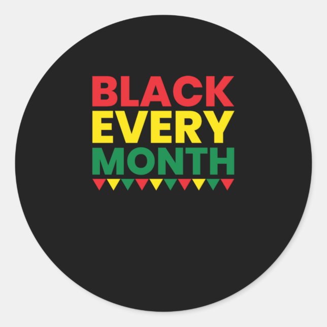 1 Black History Monthblack Rights.Png Classic Round Sticker (Front)