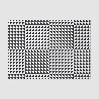 #1 Black & White Triangle Pattern Optical Illusion Tissue Paper