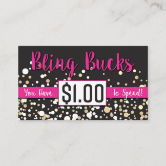 $1 Bling Bucks Discount Card