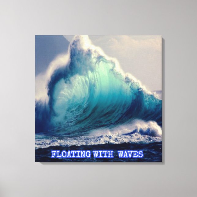 1.Blue ocean waves,gifts for ocean lover Canvas Print (Front)