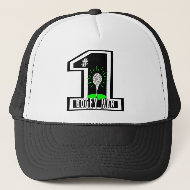 #1 Bogey Man Trucker Hat (Front)