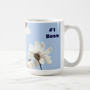 #1 Boss Coffee cup Mug gifts Blue Sky Magnolias