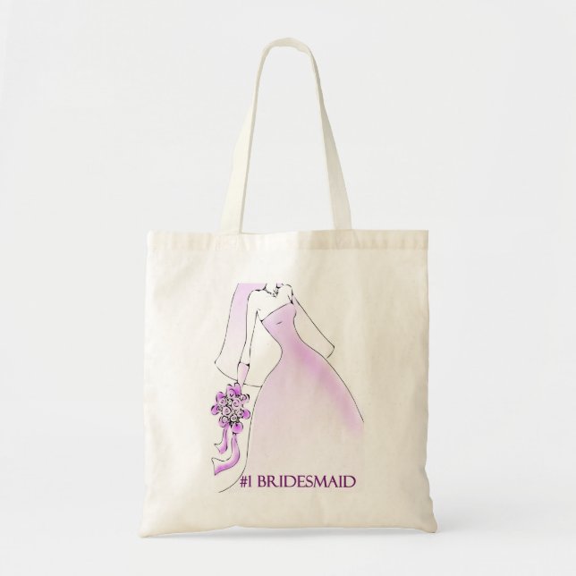 #1 Bridesmaid Tote (Front)