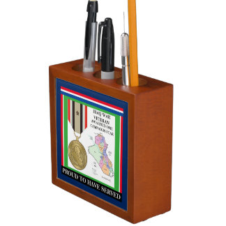 1 CAMPAIGN STAR IRAQ WAR VETERAN PENCIL HOLDER