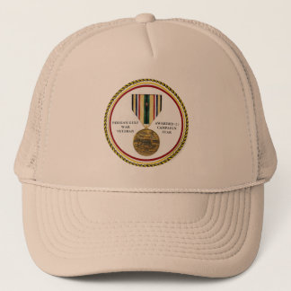 1 CAMPAIGN STAR PERSIAN GULF WAR VETERAN TRUCKER HAT