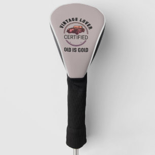 1.car lover vintage golf head cover