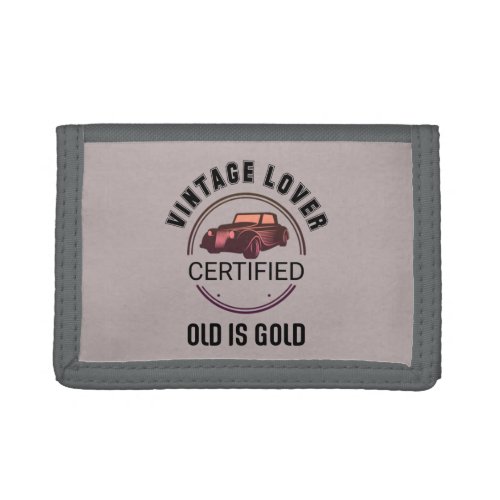 1car lover vintage    trifold wallet