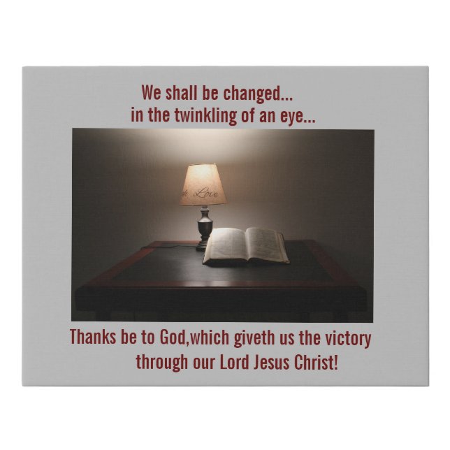 1 Chorinthians 15  Faux Wrapped Canvas Print (Front)