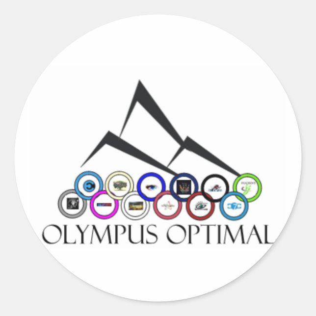 1 CLASSIC ROUND STICKER (Front)