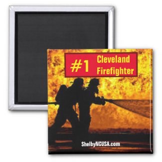 #1 Cleveland Firefighter Magnet