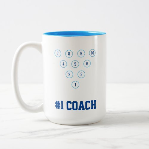 1 Coach 10_Pin Bowling Pin Rack Layout Sky Blue Two_Tone Coffee Mug