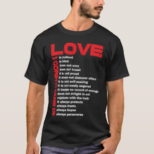 1 Corinthian 13 Christian gift for community worke T-Shirt