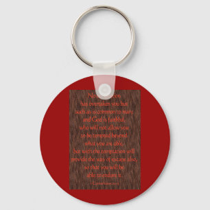 1 Corinthians 10:13 Keychain