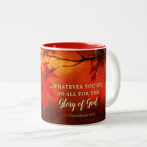 1 Corinthians 1031 Do All for the Glory of God Two_Tone Coffee Mug