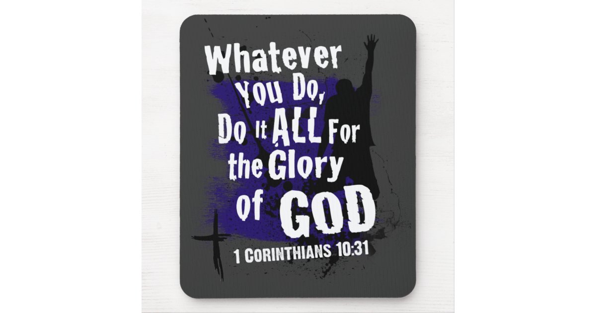 1 corinthians 10 31 mousepad zazzle com baby shower the office
