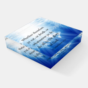 1 Corinthians 10:31 Paperweight