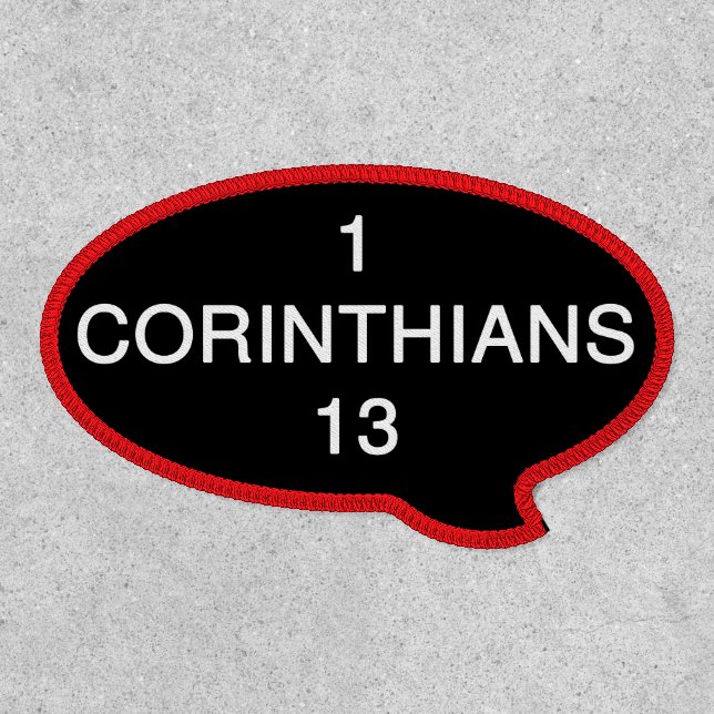 1 corinthians 13 10, that which is perfect, script patch (Front)