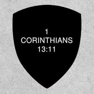 1 Corinthians 13 11 Verse Reference Patch