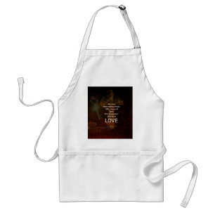 1 Corinthians 13:13 Bible Verses Quote About LOVE Adult Apron