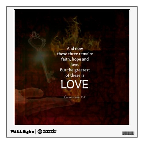 1 Corinthians 1313 Bible Verses Quote About LOVE Wall Decal