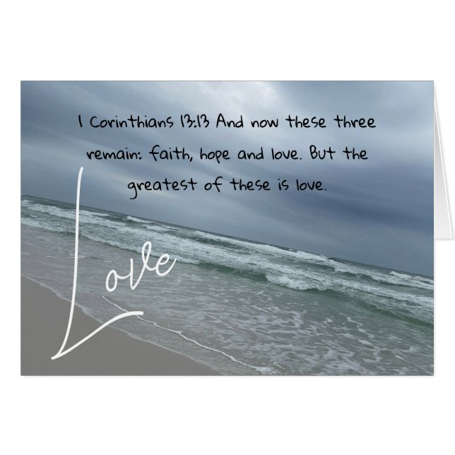 1 Corinthians 13:13 Cards (Front Horizontal)