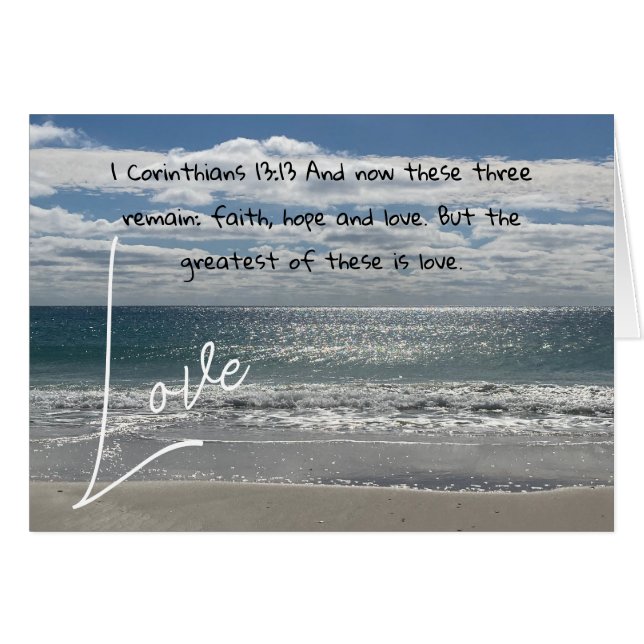 1 Corinthians 13:13 Cards (Front Horizontal)