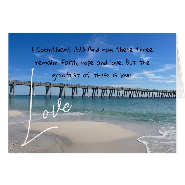 1 Corinthians 13:13 Cards (Front Horizontal)