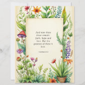 1 Corinthians 13:13 Christian Bible Verse (Back)