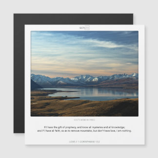 1 Corinthians 13:2 LOVE SCRIPIX magnetic card