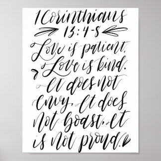 1 Corinthians 13:4 (1 of 3) Poster