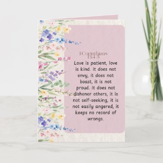 1 Corinthians 13:4-5 Bible Verse Image