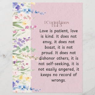 1 Corinthians 13:4-5 Bible Verse Image Flyer