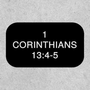 1 Corinthians 13 4 5 Love Chapter Text Patch