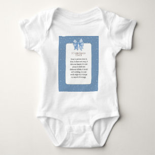 1 corinthians 13 4 5, love is patient love is kind baby bodysuit