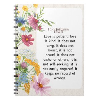 1 Corinthians 13:4-5 Soothing Watercolor Design