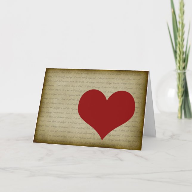 1 Corinthians 13:4-7 #4 Holiday Card (Front)