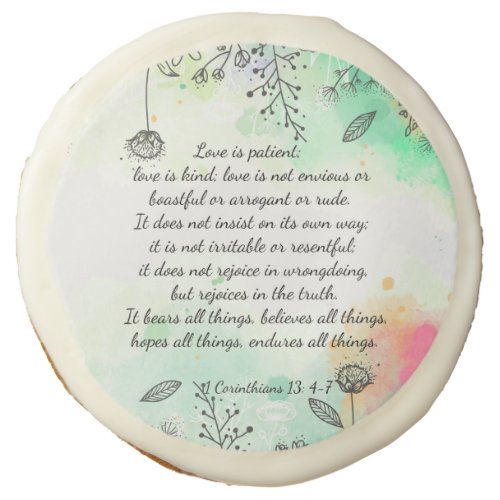 1 Corinthians 13 4_7  Chocolate Covered Oreo Sugar Cookie