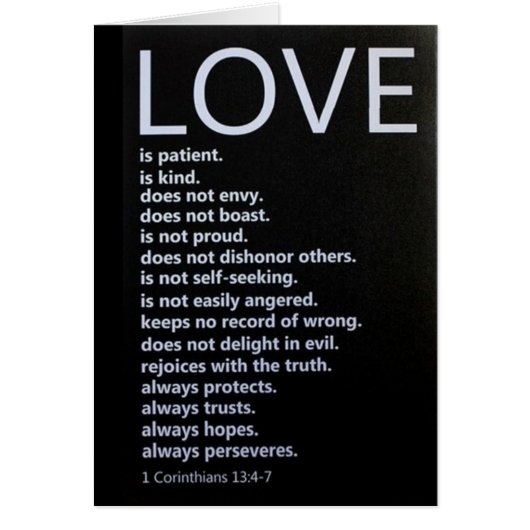 1 Corinthians 13:4-7 DESCRIBES "OUR LOVE!" (Front)