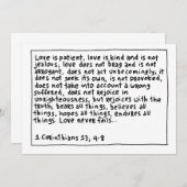 1 Corinthians 13 4-8 (Front/Back)