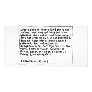 1 Corinthians 13 4-8 Card