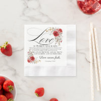 1 Corinthians 13:4-8 Love is Patient Bible Floral