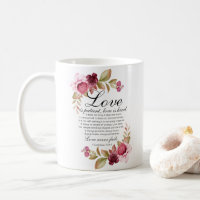1 Corinthians 13:4-8 Love is Patient Floral Bible