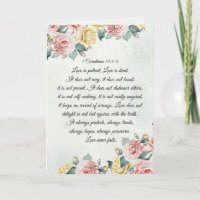 1 Corinthians 13:4-8 Love is Patient, Love is Kind