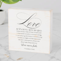 1 Corinthians 13:4-8 Love is Patient Wedding Verse